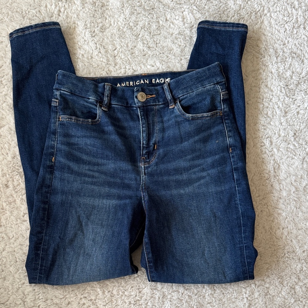American Eagle Outfitters Dark Wash High Rise Jeans